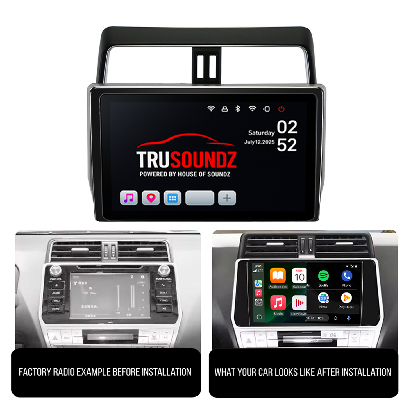 Toyota Prado 150 series 2017-2022 Fitting Kit