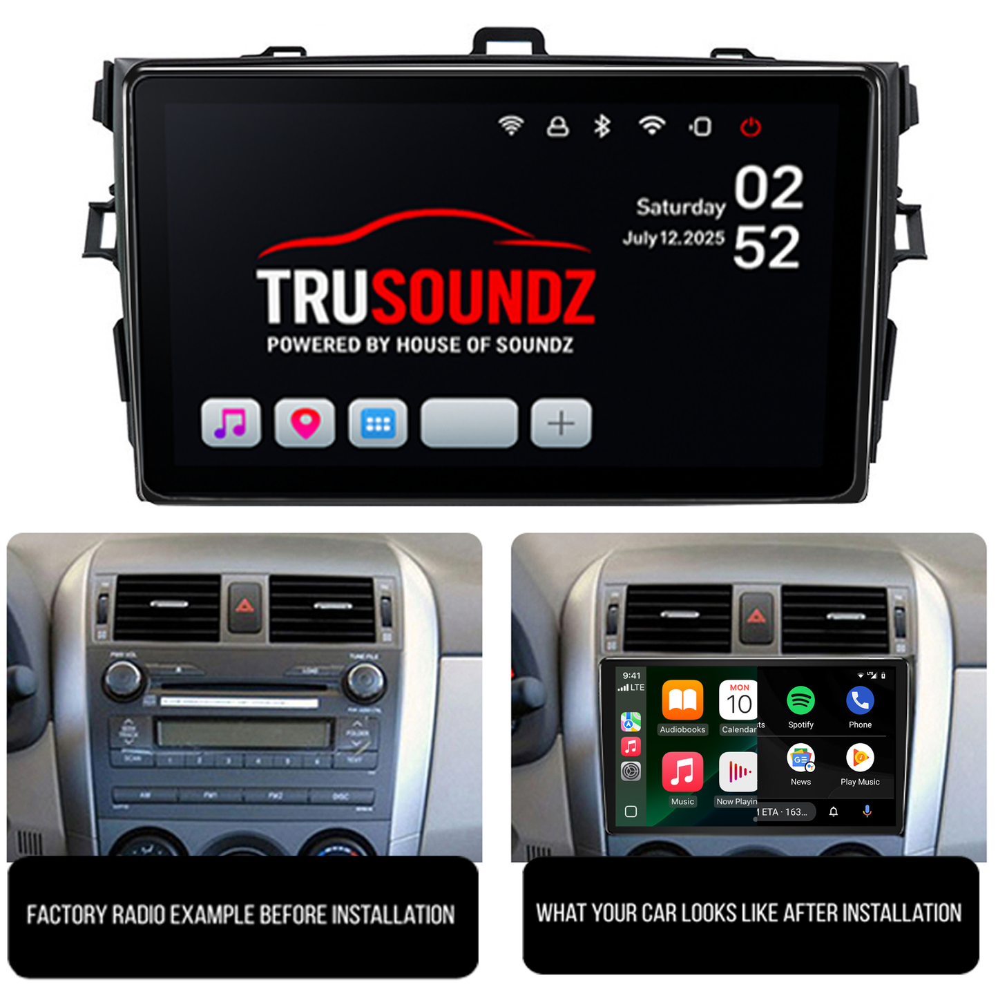 Toyota Corolla 2007-2011 Fitting Kit