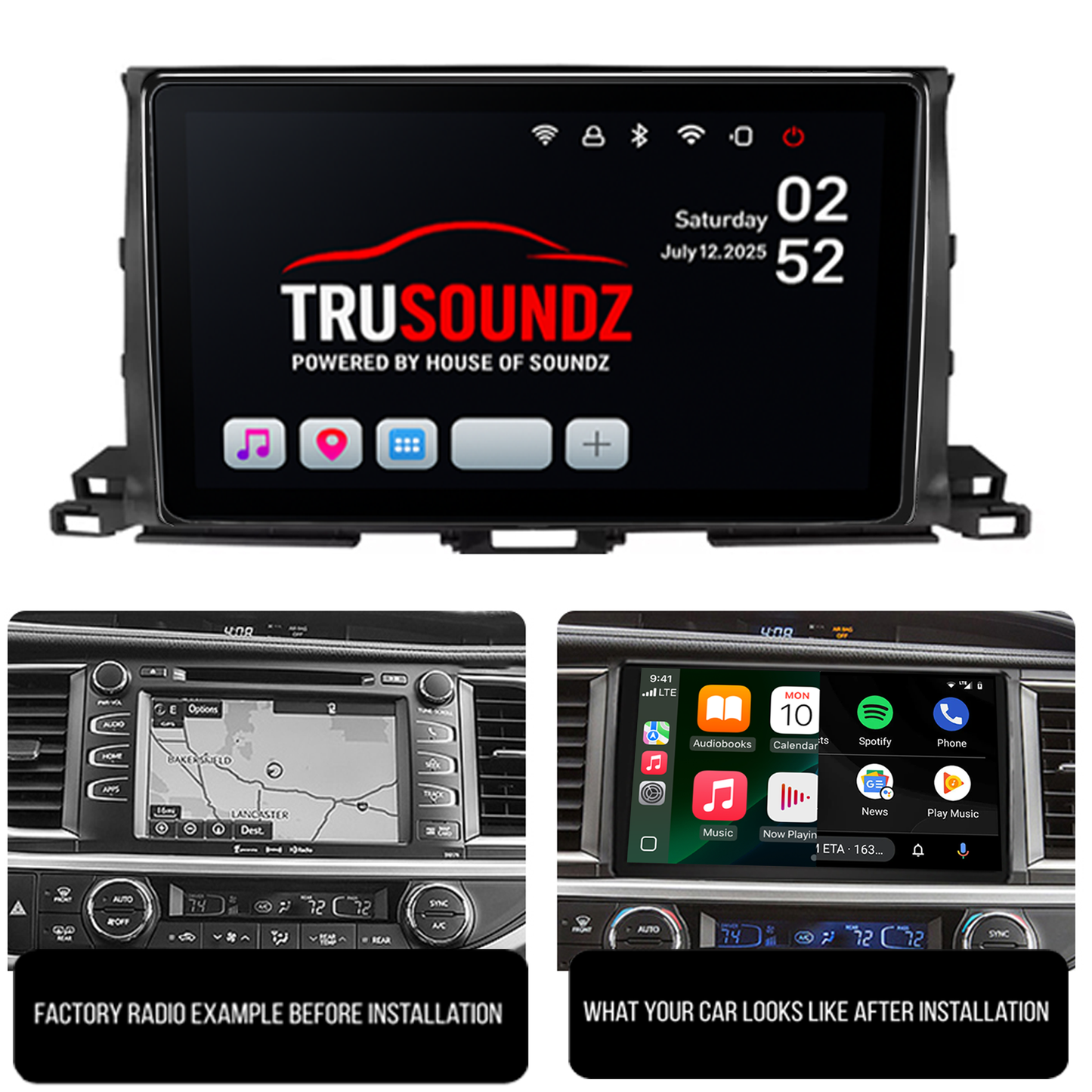 Toyota Kluger 2014-2018 Fitting Kit